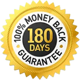 Trimology 180-day money-back guarantee seal